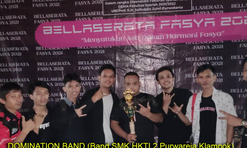 Grup Band SMK HKTI 2 Juara 1 dalam Lomba Band antar SMK Se-Karesidenan Banyumas