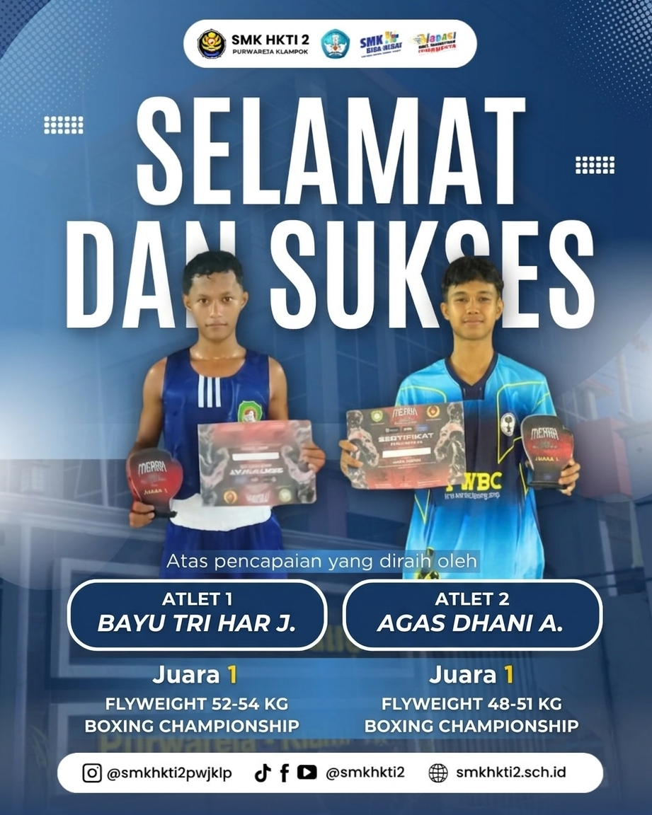 Siswa SMK HKTI 2 Purwareja Klampok Borong Juara 1 di Boxing Championship Kab. Pangandaran 2026